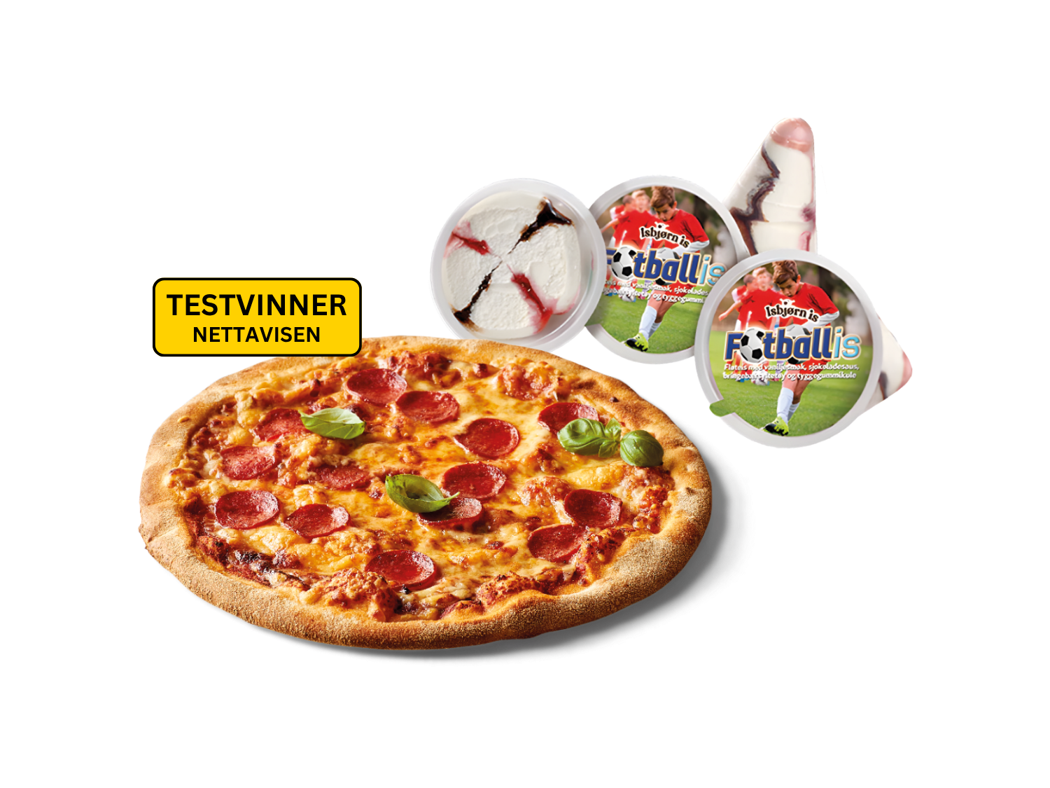 Tonys Pizza Pepperoni + Fotballis
