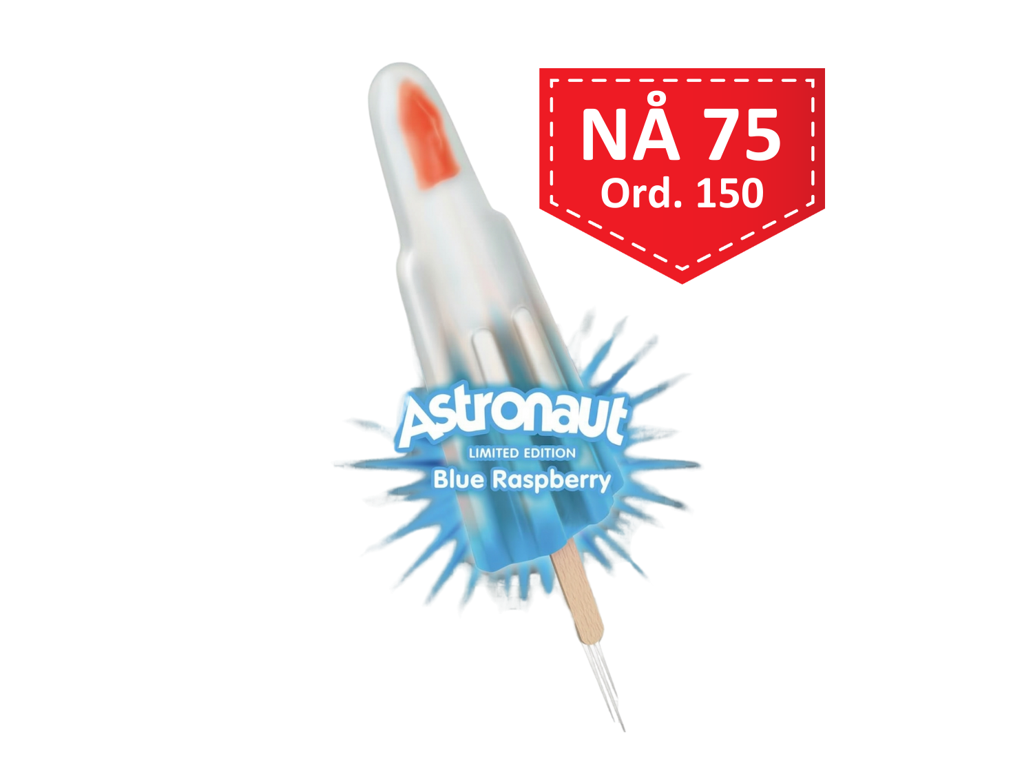 Astronaut lime og bringebær